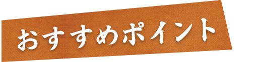 おすすめポイント